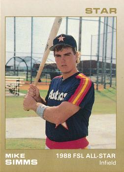 1988 Star Florida State League All-Stars #21 Mike Simms Front