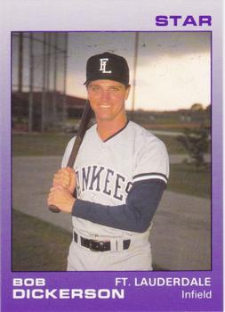 1988 Star Ft. Lauderdale Yankees #5 Bob Dickerson Front