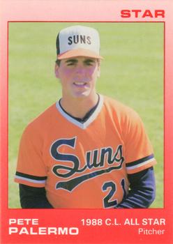 1988 Star Hagerstown Suns #16 Pete Palermo Front