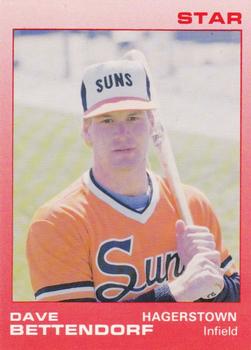 1988 Star Hagerstown Suns #2 Dave Bettendorf Front
