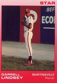 1988 Star Martinsville Phillies Red #21 Darrell Lindsey Front