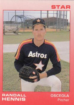 1988 Star Osceola Astros #13 Randall Hennis Front