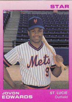 1988 Star St. Lucie Mets #7 Jovon Edwards Front