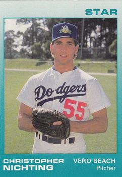1988 Star Vero Beach Dodgers #27 Christopher Nichting Front