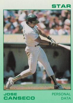 1989 Star Jose Canseco #10 Jose Canseco Front