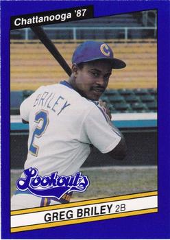1987 Best Chattanooga Lookouts #17 Greg Briley Front