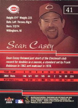 2005 Fleer Showcase #41 Sean Casey Back