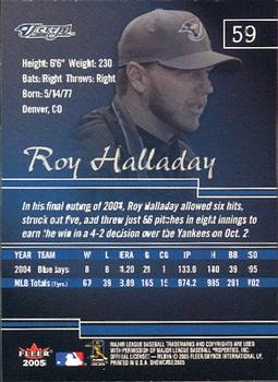 2005 Fleer Showcase #59 Roy Halladay Back