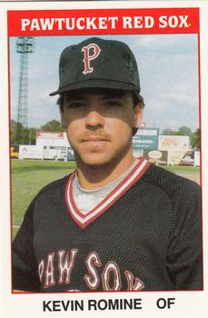 1987 TCMA Pawtucket Red Sox #18 Kevin Romine Front