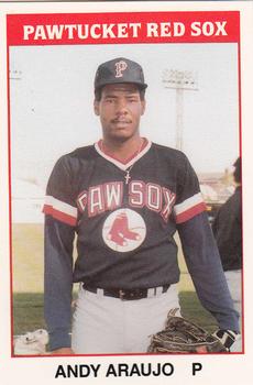 1987 TCMA Pawtucket Red Sox #1 Andy Araujo Front