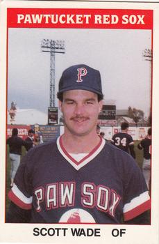 1987 TCMA Pawtucket Red Sox #20 Scott Wade Front