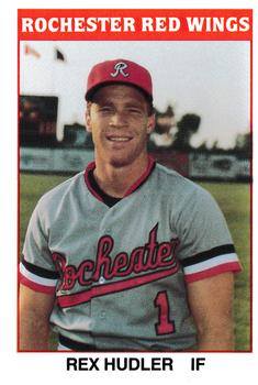 1987 TCMA Rochester Red Wings #28 Rex Hudler Front