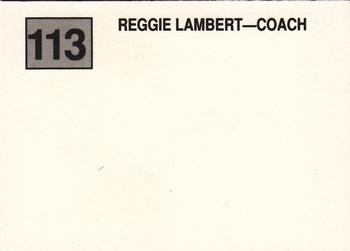 1988 Cal League #113 Reggie Lambert Back