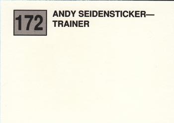 1988 Cal League #172 Andy Seidensticker Back