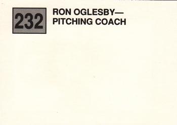 1988 Cal League #232 Ron Oglesby Back