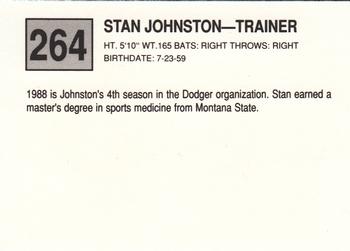 1988 Cal League #264 Stan Johnston Back