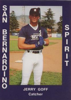 1988 Cal League #33 Jerry Goff Front