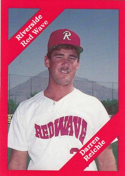 1989 Cal League #15 Darrin Reichle Front
