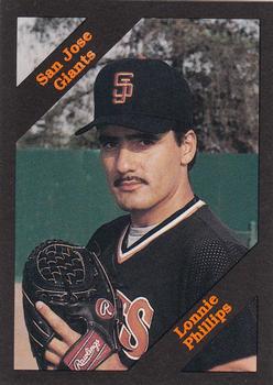 1989 Cal League #217 Lonnie Phillips Front