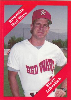 1989 Cal League #25 Steve Lubratich Front
