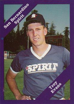 1989 Cal League #65 Troy Evers Front