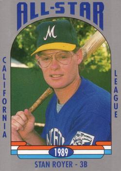 1989 Cal League All-Stars #31 Stan Royer Front