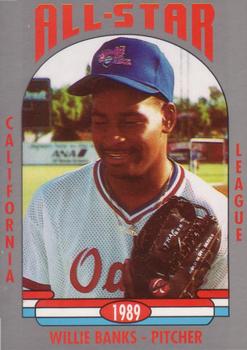 1989 Cal League All-Stars #4 Willie Banks Front