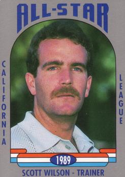 1989 Cal League All-Stars #51 Scott Wilson Front