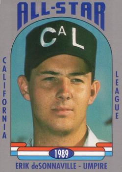 1989 Cal League All-Stars #53 Erik deSonnaville Front