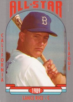 1989 Cal League All-Stars #5 Lance Rice Front