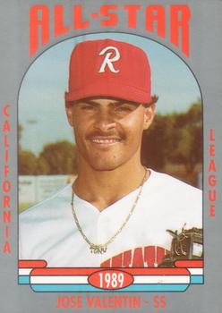 1989 Cal League All-Stars #7 Jose Valentin Front