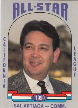 1990 Cal League All-Stars #28 Sal Artiaga Front