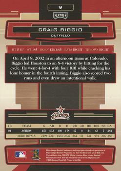 2005 Playoff Absolute Memorabilia #9 Craig Biggio Back