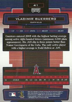 2005 Playoff Absolute Memorabilia #41 Vladimir Guerrero Back