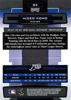 2005 Playoff Absolute Memorabilia #89 Hideo Nomo Back