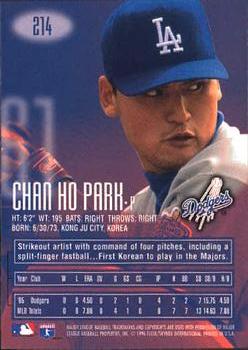 1996 E-Motion XL #214 Chan Ho Park Back