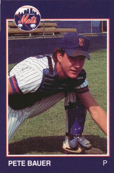1988 Grand Slam Columbia Mets #2 Pete Bauer Front