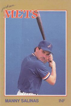 1988 Grand Slam Jackson Mets #18 Manny Salinas Front