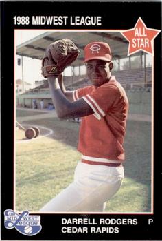 1988 Grand Slam Midwest League All-Stars #13 Darrell Rodgers Front