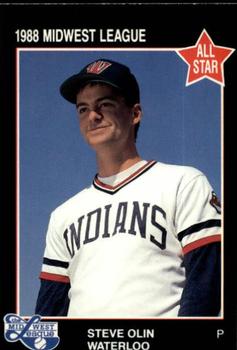 1988 Grand Slam Midwest League All-Stars #30 Steve Olin Front