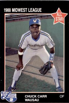 1988 Grand Slam Midwest League All-Stars #56 Chuck Carr Front