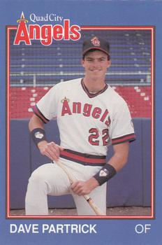 1989 Grand Slam Quad City Angels #9 Dave Partrick Front