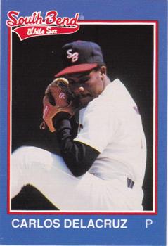 1989 Grand Slam South Bend White Sox #12 Carlos DeLaCruz Front