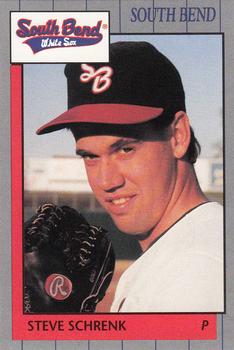 1990 Grand Slam South Bend White Sox #16 Steve Schrenk Front
