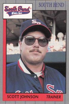 1990 Grand Slam South Bend White Sox #8 Scott Johnson Front