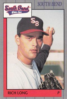 1990 Grand Slam South Bend White Sox #9 Rich Long Front