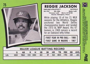 2012 Topps Archives #75 Reggie Jackson Back
