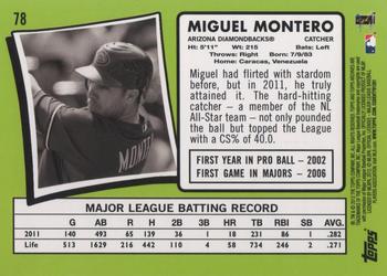 2012 Topps Archives #78 Miguel Montero Back