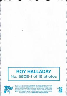 2012 Topps Archives - Deckle Edge #69DE-1 Roy Halladay Back