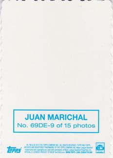 2012 Topps Archives - Deckle Edge #69DE-9 Juan Marichal Back